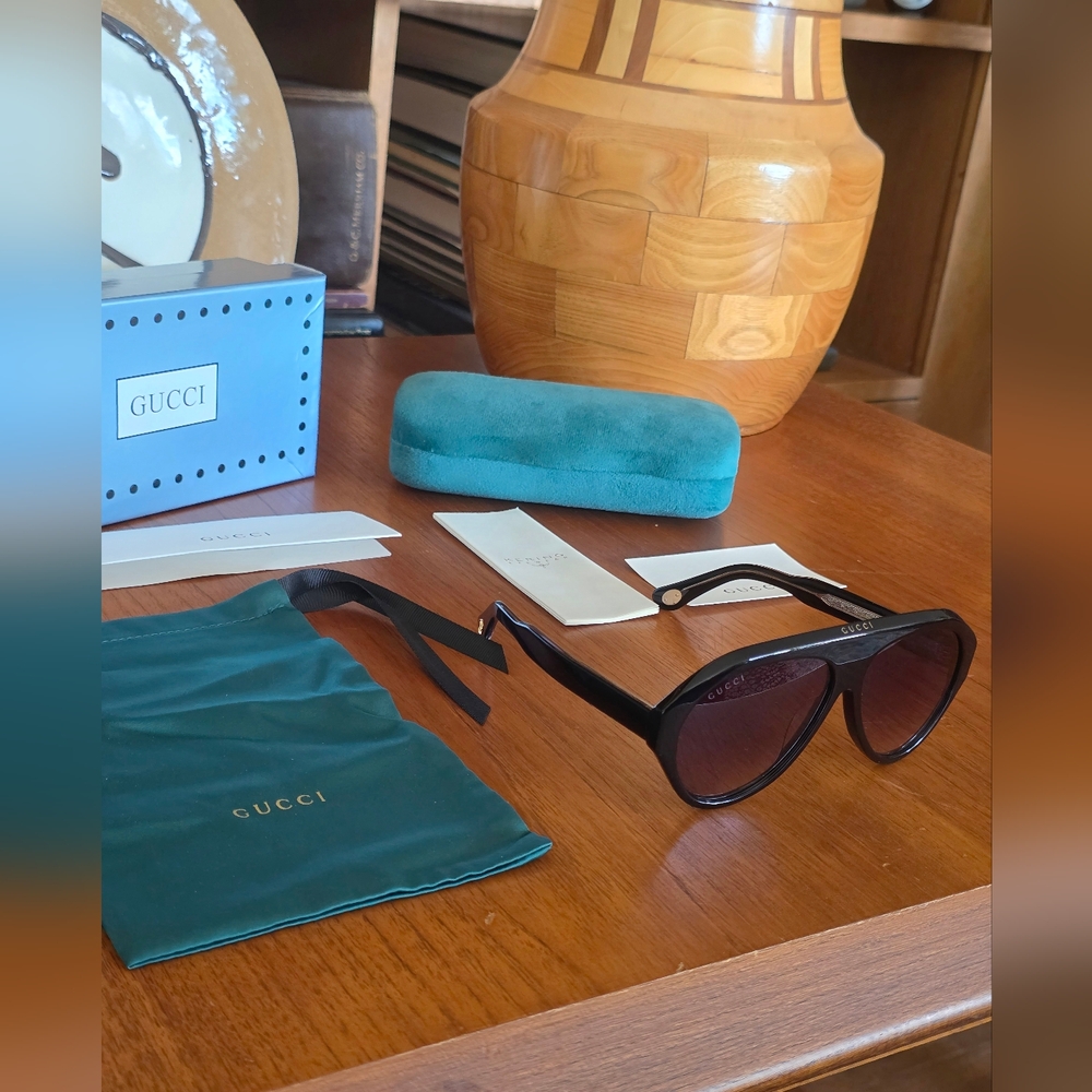 MADE IN ITALY GUCCI AVIATOR GG0479S SUNGLASSES - Picture 14 of 16